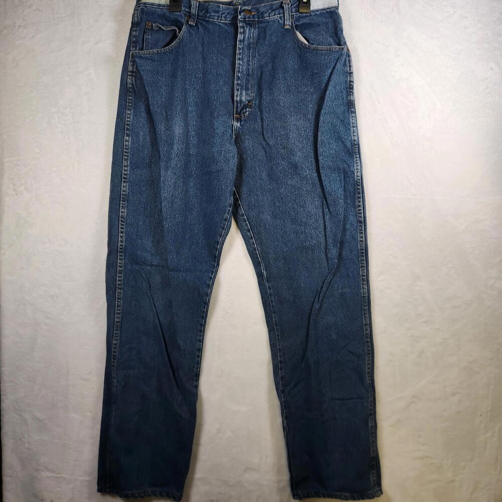 Red Kap Blue Denim Work Jeans Size‎ 38x36 Cotton